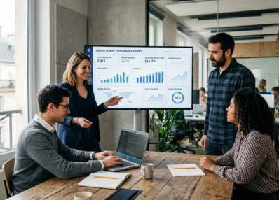 Équipe technique travaillant sur les technologies d'un SaaS