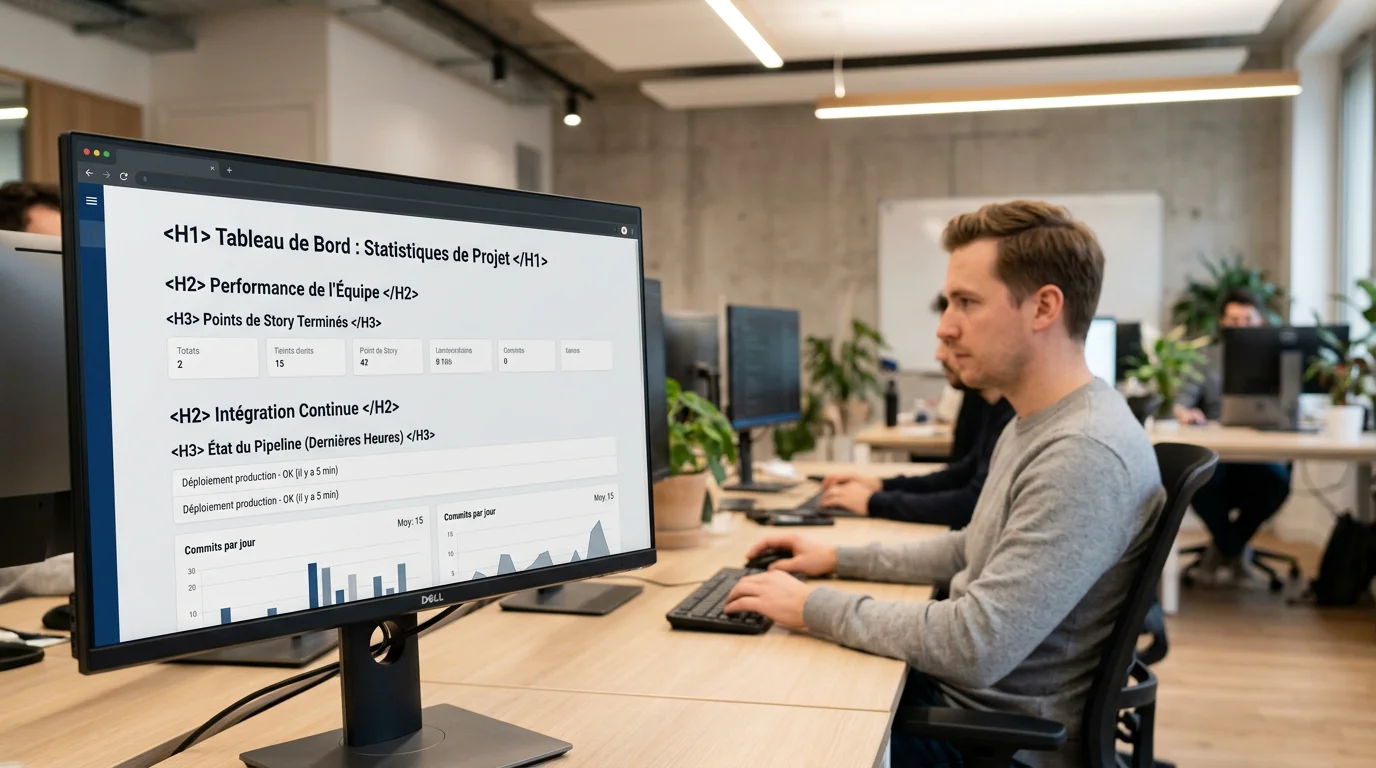 Écran affichant une interface web conforme aux critères d'accessibilité