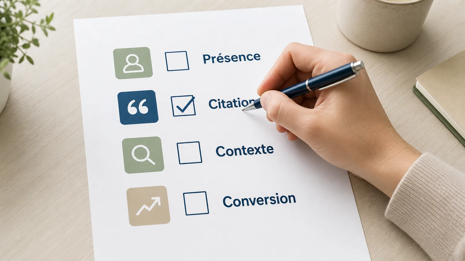 Checklist des indicateurs à suivre pour une stratégie GEO SEO